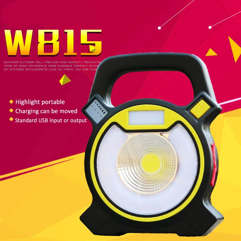 

Portable LED Work Light 30E Rechargeable Outdoor Camping Spot Light with USB Port Emergency Mode CLH@8