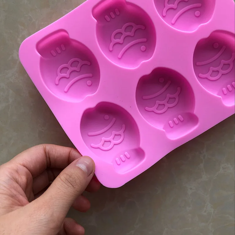6 даже Мультяшные маленькие рыбки серии Силиконовый для тортов и мыла Mold DIY