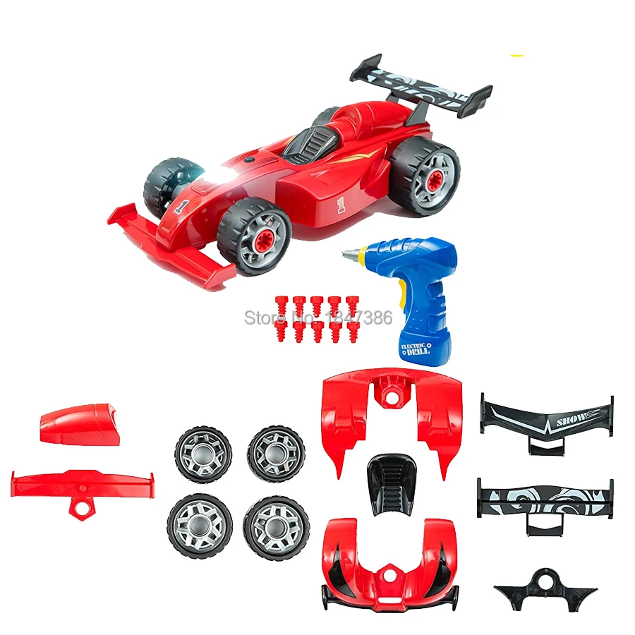 DIY разборка формула электрический спортивный автомобиль Take A Part игрушка для детей