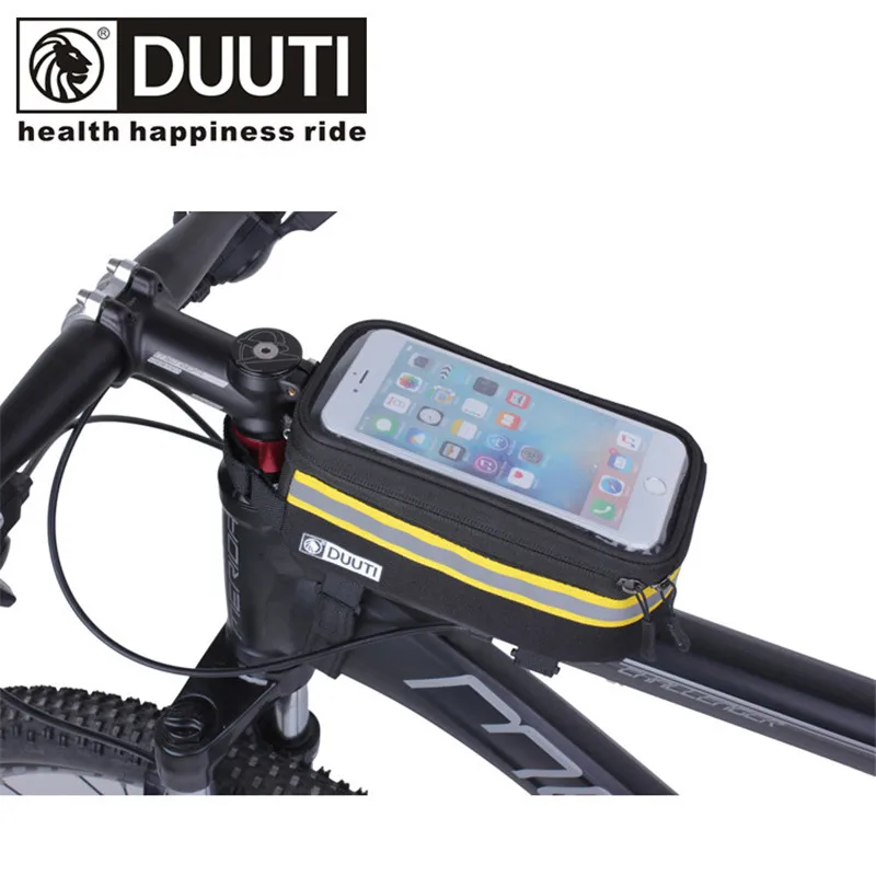 

DUUTI bicycle bag mtb bike top tube bag for 5.7 inch phone cycling bags bycicle accessories touchable waterproof
