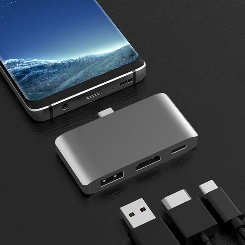 USB C концентратор HDMI 4K Dex режим для samsung Galaxy S8/S9 Mund с PD USB 3,0 концентратор Thunderbolt USB-C док-станция для Macbook Pro