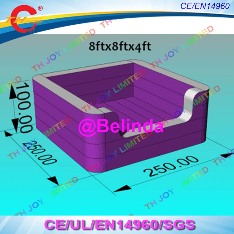 

Free shippping, 2.5m airtight inflatable foam gymnastic air pit, inflatable air pit for sale with free shipping
