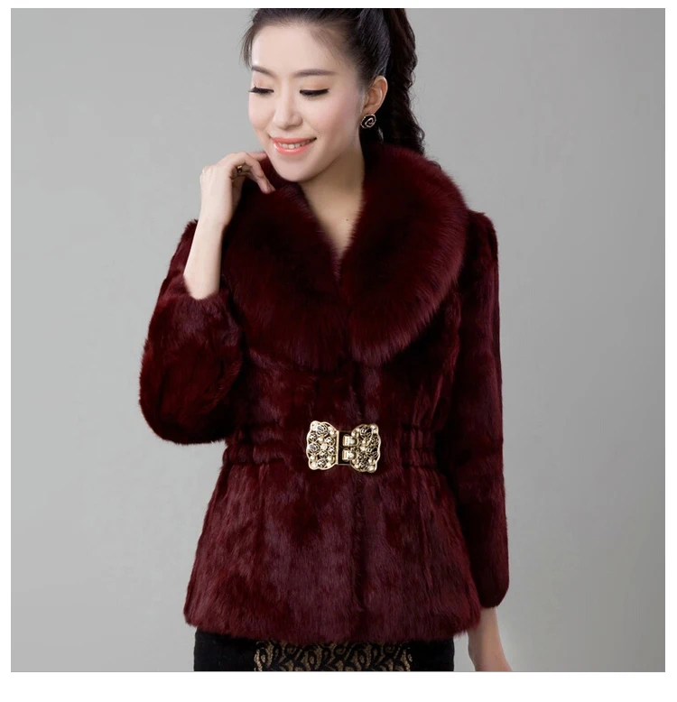 Стильные пальто из искусственного меха, утолщенная теплая верхняя одежда для женщин, длинный рукав, белый, черный, красный, винный цвета, размера плюс, 3XL, Зимняя Новая меховая куртка, пальто G871