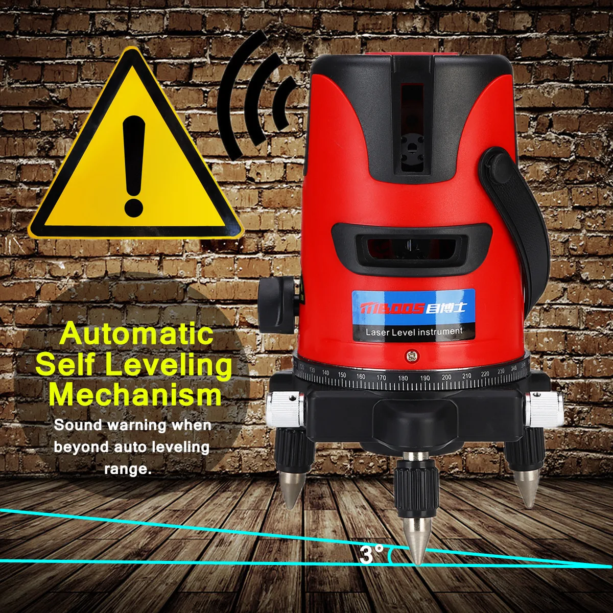 

100-240V 635mm Red Line Laser Level 2/3/5 Lines AC for Broad Array Alignment Precise Measurement 30 Times Strengthen Red Light