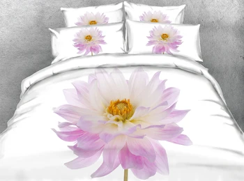 

JF-054 Beautiful Floral Blossom print duvet cover set 4pcs coverlet