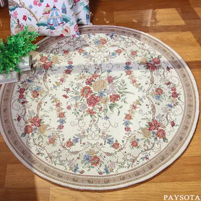 

Free Shipping Anti-slip Multi Colors 80 - 120cm Thicken Big Round Floor Carpets For Living Room Bathroom Circle Mat Rug