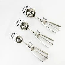 5 см кухонные ложкаа для мороженого Ложка для картофеля ложка из нержавеющей стали Весна Ручной пресс ложки для мороженого сферические формы инструменты для льда