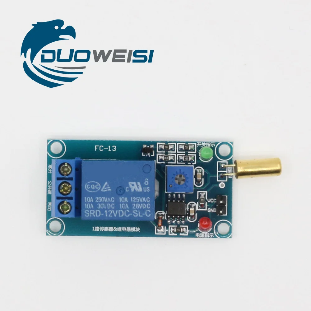 

5V /12V tilt sensor plus relay module equipment tilt protection RY024