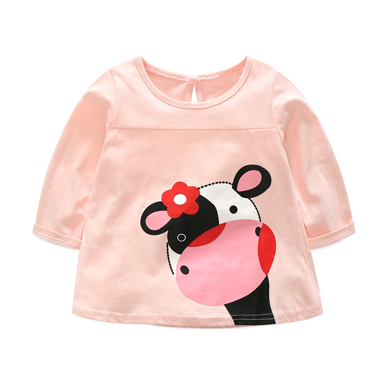 HOT spring autumn infant clothes set cow Long sleeve T shirt +pants 2pcsset casual baby girls clothing suit (10)