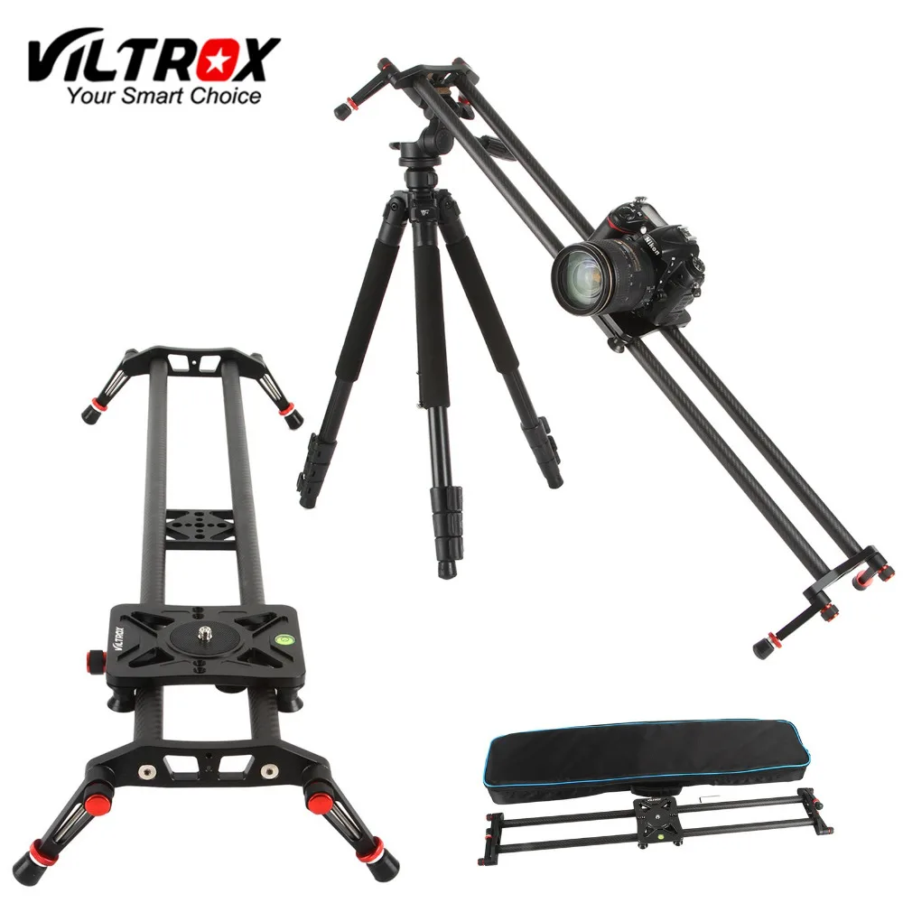 Viltrox VC 80 см углеродное волокно 6 подшипников DSLR камера DV слайдер видео