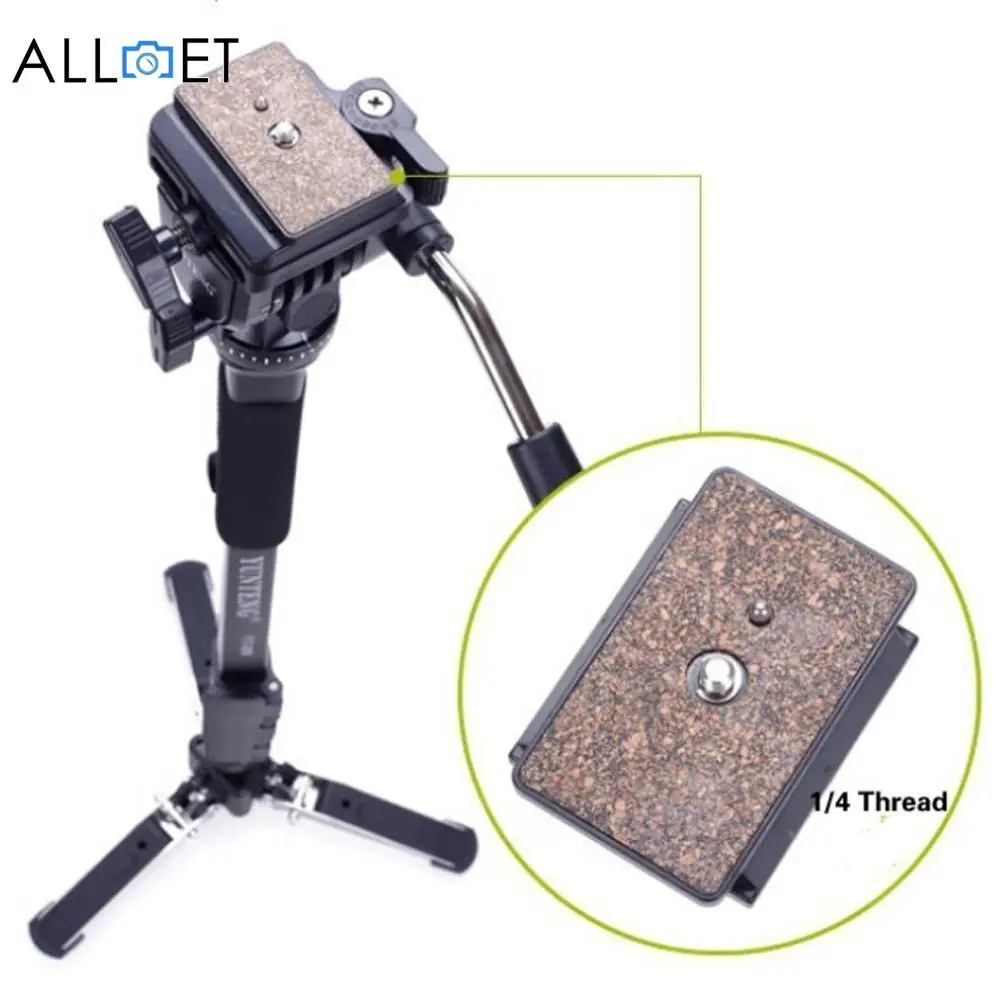 

Professional 288 Monopod & Fluid Pan Head Ball & DV Unipod Mobile Phone Clip Holder for Canon Nikon DSLR Camera Monopods