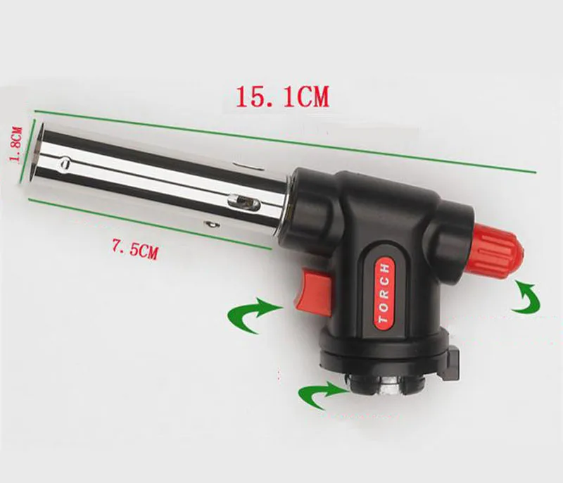 UPORS Высококачественная Зажигалка для барбекю, фонарь, зажигалка, сварочный пистолет, огнеметный пьезовоспламенитель, кухонная газовая струйная Зажигалка для улицы