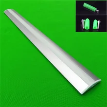 10 шт./лот 1 м широкий край светодиодный алюминиевый профиль для светодиодной ленты с молочным/прозрачным покрытием 5630 12 мм pcb с фитингами