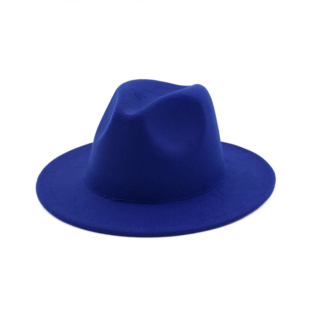 [DINGDNSHOW] модная шляпа Федора шерсть с широкими полями Теплая Зимняя кепка цвет фетровые шляпы для женщин Винтаж