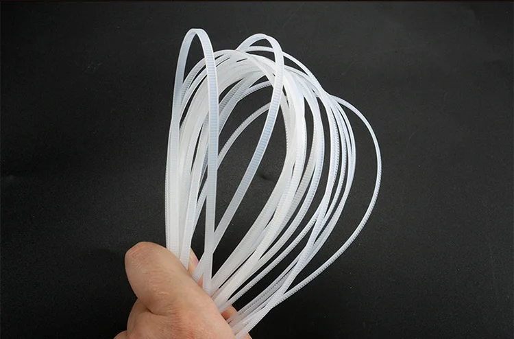 

Nylon ribbon 100PCS/bag size 3MM X Length 80 / 100 / 120 / 150/ 200 White Milk Cable Wire Zip Ties Self Locking Nylon Cable Tie