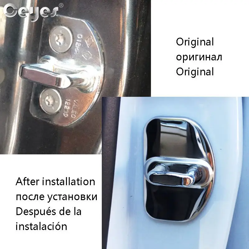 Чехлы Ceyes для дверного замка декоративные накладки Renault Scenic Captur Megane 2 3 4 Duster Fluence Clio