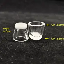 Замена трапециевидной формы слоеного кварца вставка блюдо Непрозрачный нижний пик диаметр 15,8 мм