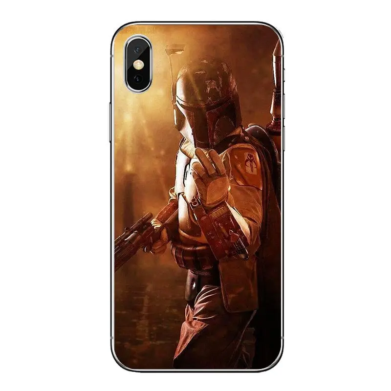 Чехол для мобильного телефона на шлем для iPod Touch iPhone 4 4S 5 5S 5C SE 6 6S 7 8 X XR XS Plus MAX star wars 7 Штурмовик Боба Фетт зеленый - Цвет: images 8