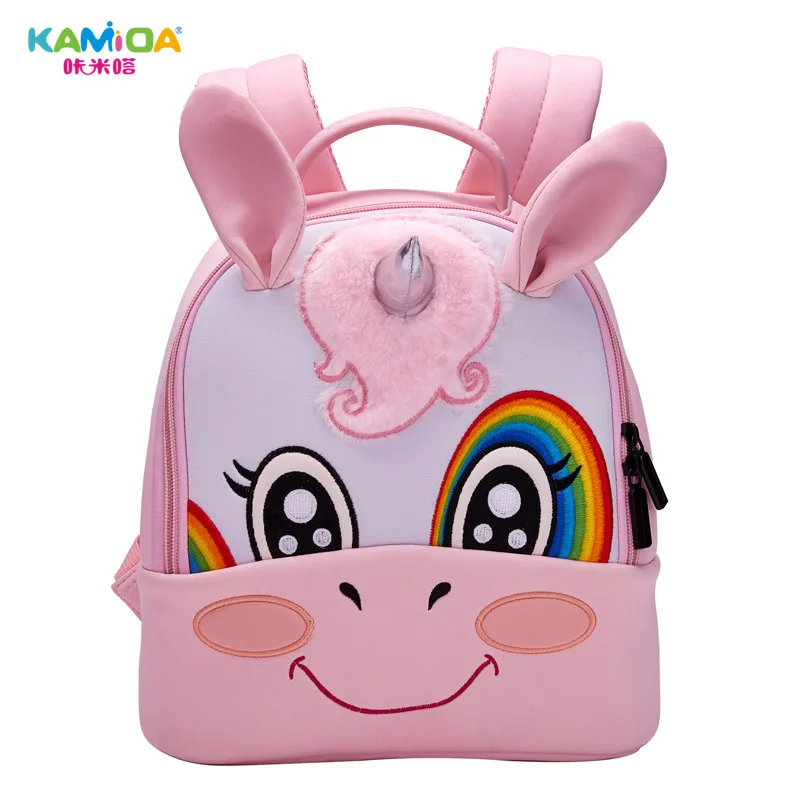 

Unicorn Kindergarten Backpack 3D Embroidered Children Bag Ultra Light Offload Cute Cartoon Anime Kids Backpacks for School Girls