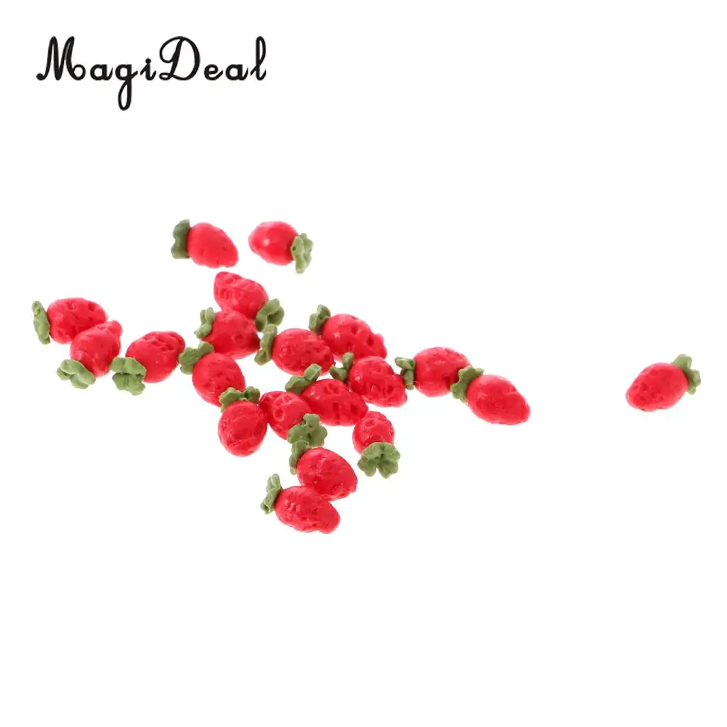 10 Pieces 1:12 Scale Dollhouse Fruit Food Miniature Mini Lemon Apples Cherry for Restaurant Kitchen Decor Pretend Play Toys