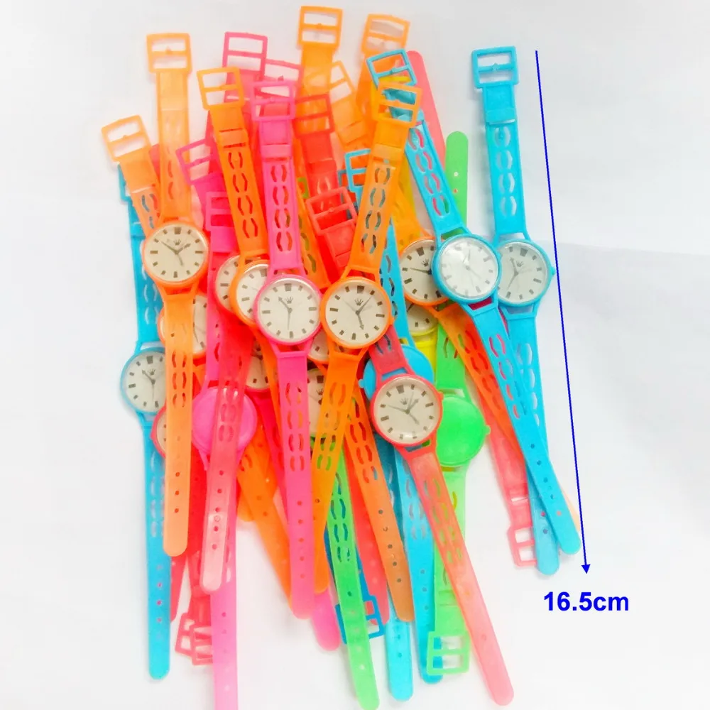 100X Wholesales Mini Plastic Toys Watch Girl Boys Kids Birthday Party