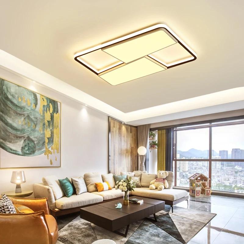 

New Modern LED Ceiling lights For living room bedroom dining room Square ceiling lamp Surface mount remote control