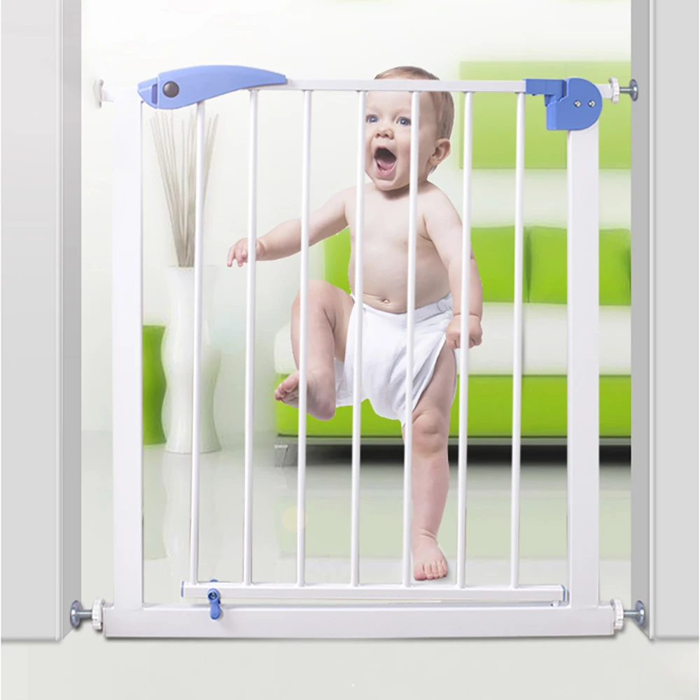 

Baby Safety Fence Pet Dog Door Gate Stair Door Suitable For Multiple Widths High Strength Iron Gate For Kids Protection