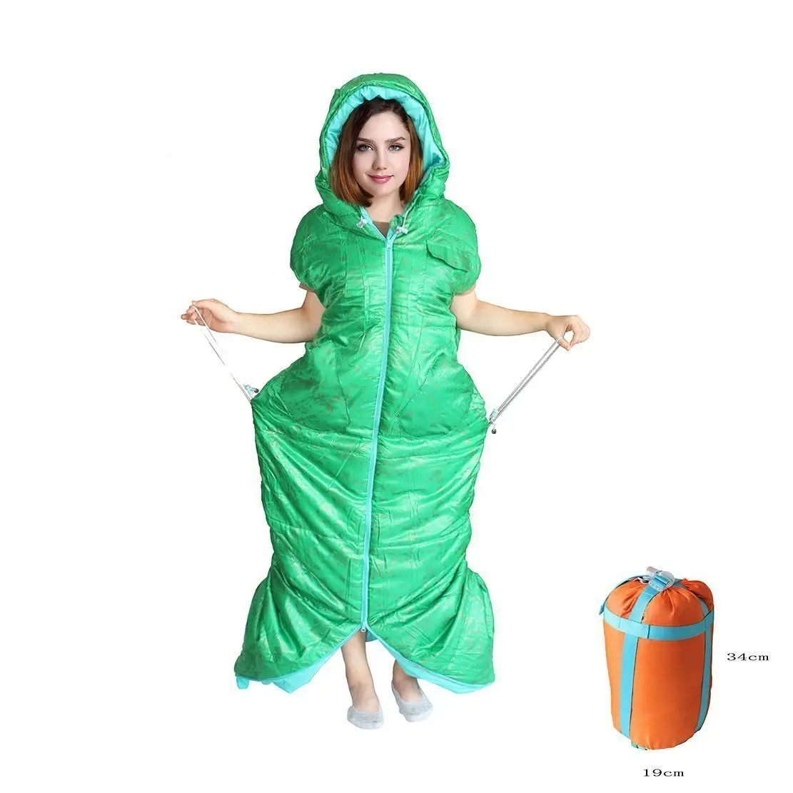 Adult Sleeping Bag Adjustable Mummy Outdoor Quilt Ultralight Warm