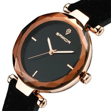 Hot Sale Ladies Watches Genuine Leather Simple Fashion Quartz Movement Wristwatches Black Dial Womens Watches reloj de mujer