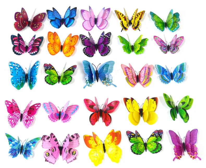10pcs Artificial Butterfly Luminous Fridge Magnet for Home Christmas Wedding Decoration - Image 6