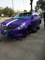 Фиолетовый матовый хром виниловая металлических хромированных автомобиля стикер матовая виниловая пленка с пузырьков для