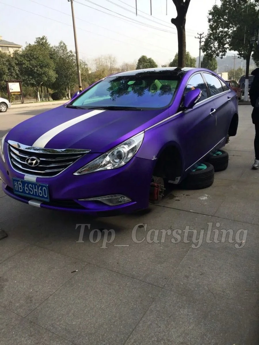 紫マットクロームビニールマットメタリッククローム車ステッカーマットビニールフィルムでバブル送料用ノートパソコン 携帯 車 トラック Film Purple Film For Carfilm Mobile Aliexpress