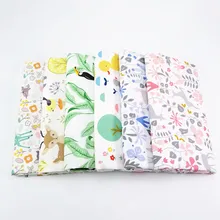 6 шт./лот, с мультипликационным принтом, хлопковые, в стиле пэчворк, ткань для детей хлопчатобумажная ткань для украшения дома Скрапбукинг лоскутного шитья произведения искусства 50x40 см