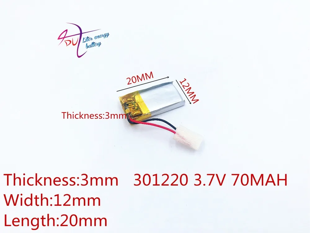 Литровая энергетическая батарея 301220 3,7 в 70 мАч 301020 301120 301221 литий-полимерная литий-ионная аккумуляторная батарея для Mp3 MP4