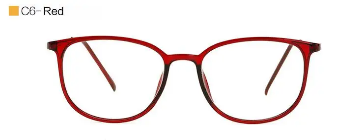 Модная Корейская оптическая оправа для очков для женщин, винтажная брендовая дизайнерская Большая квадратная оправа для очков, Ультралегкая - Цвет оправы: Красный