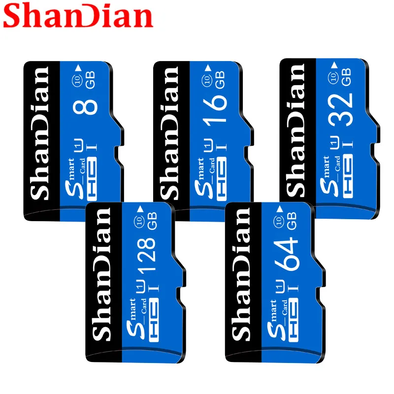 High Quality SHANDIAN Memory Card Class 10 Smart SD Card 8GB 16GB 32GB 64GB 128GB Smart 2