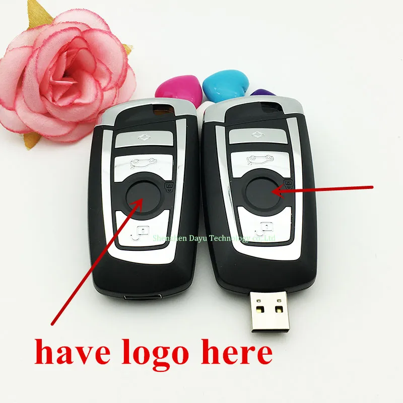 Full capacity memory flash card 32gb car key usb flash drive 16gb usb