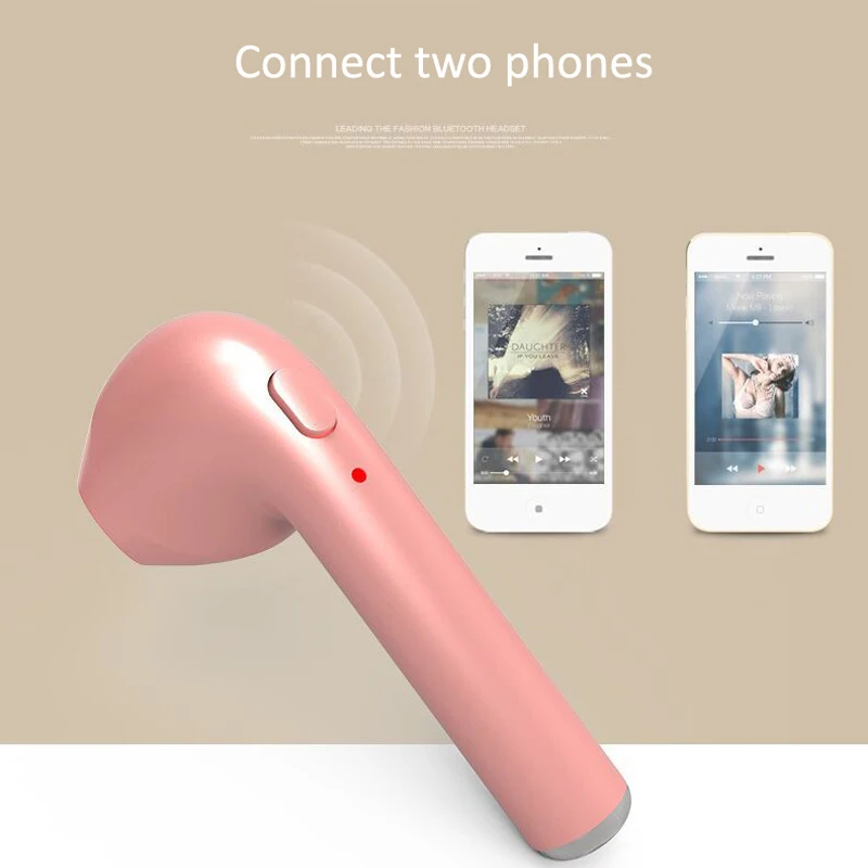 Bluetooth Earphone i7s Ear Hook Buds Wireless Headphones Mini Stereo Earpiece With Mic Sport Headset For Phone Xiaomi Samsung