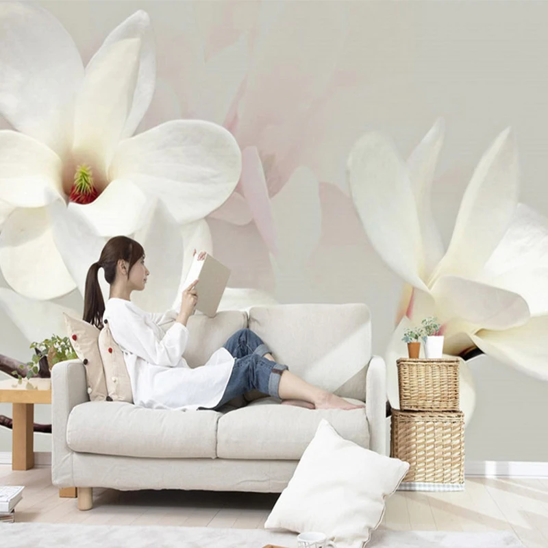 Modern-Simple-Fashion-Lily-Flower-Large-Wall-Painting-Custom-Any-Size-3D-Wall-Mural-Wallpaper-Background (3)