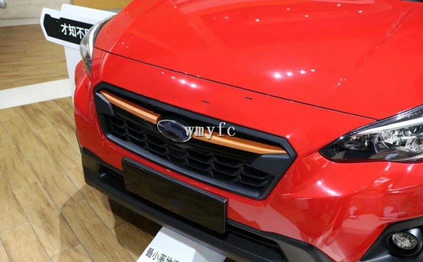 Хром Стайлинг Передняя решетка гриль крышка отделка под давлением для Subaru XV GT3 GT7 2017 2018 2019 ABS