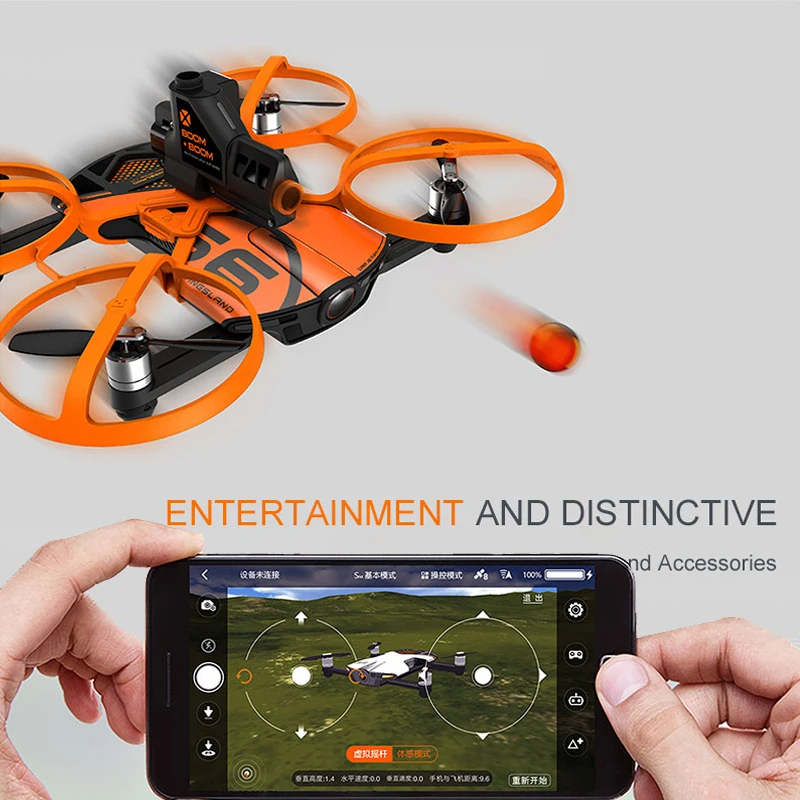 2017 New professional rc Pocket drone S6 Pocket Selfie Quadcopter WiFi FPV With 4K UHD Camera