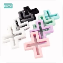 Cheap MamimamiHome Silicone Pendant Cross Teething Handmade DIY Crafts 2pc Play Gym Sensory Toys Baby Nursing Necklace Baby Toys