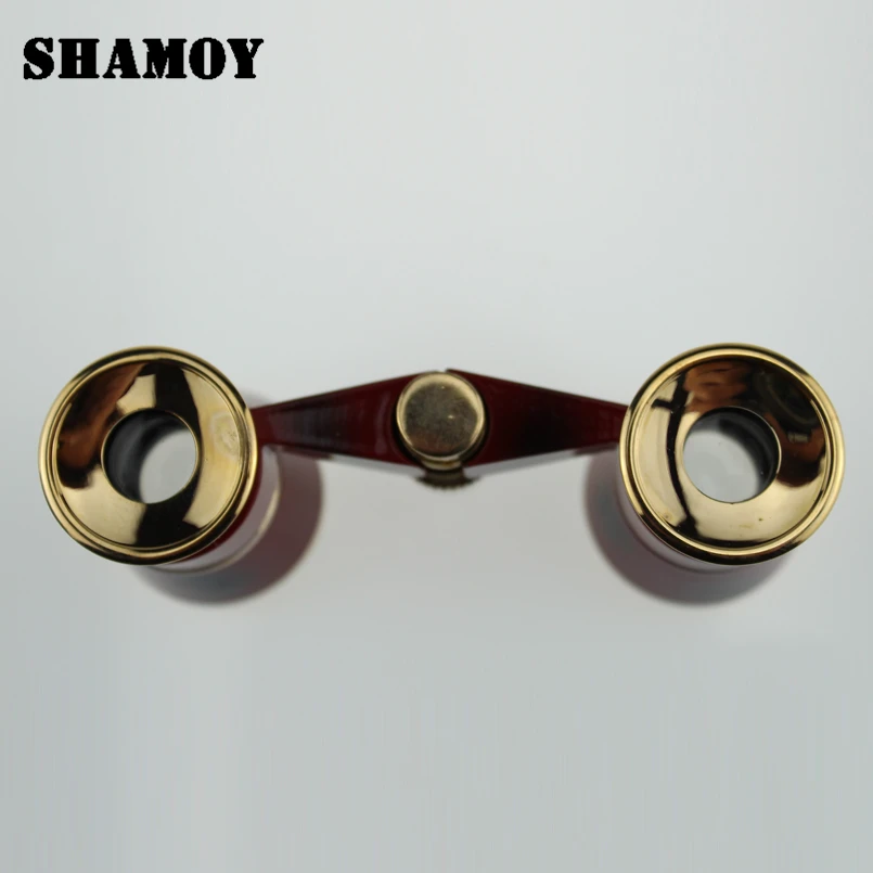 Shamoy 3*50 дамы театр бинокль телескоп с светодиодный свет телескопы металлические фиксированный фокус портативный бинокль B325