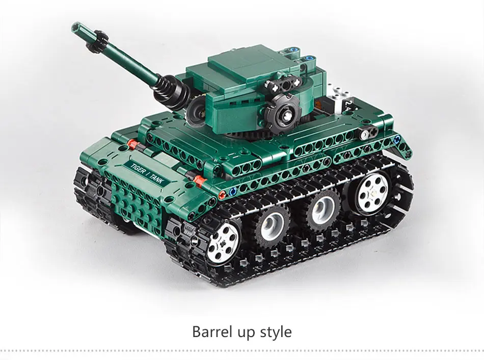 Blocos de Construção Tijolos do Exército Brinquedo para Crianças Cada Tigre Militar 1 Tanques Compatível Técnica Ww2 Mundo Alemão Educação 313 Pçs rc 17 Cheap Blocos