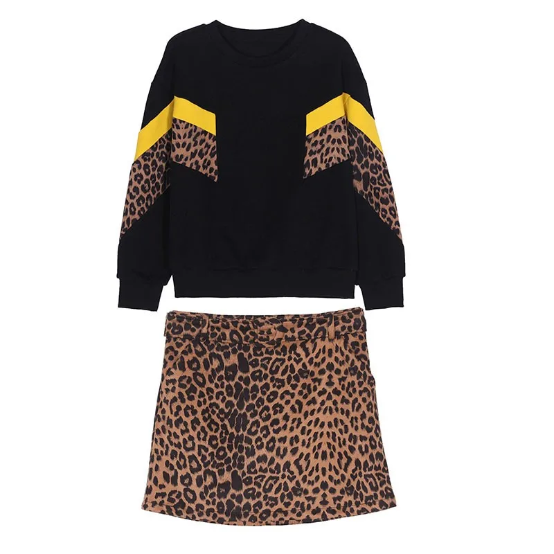 2019 новые осенние женские леопардовые толстовки уличная мода с круглым вырезом сдельная блузка женские большие размеры XL-4XL с длинным