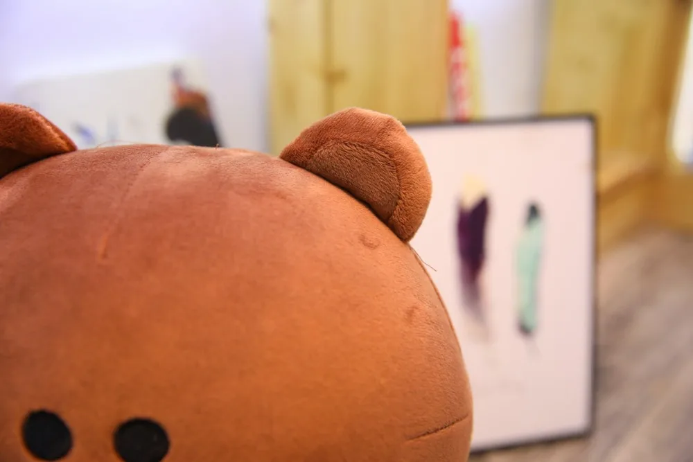Коричневый плюшевый медведь плюшевые игрушки плюшевые фигурка из аниме «Astroboy(Корея друг одежда «Медведь», трикотажный свитер, костюм с кофтой; плюшевые мягкие игрушки, куклы для детей