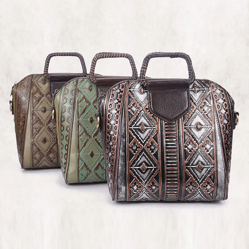 Сумка мессенджер Женская натуральная кожа с тиснением|fashion handbag|handbags fashionhandbag styles |