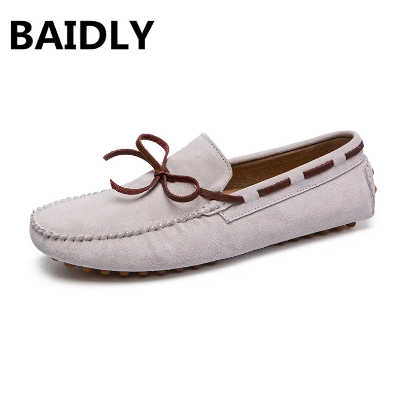 Qualité Conduite Doux Brown Gommino noir Haute Cuir Chaussures Hommes Beige De Véritable D'été bleu Baidly Mode Appartements Style Green En Mocassins light Marque army 1aUZxnwz