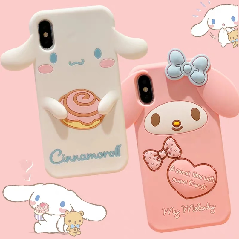 Милый японский мультфильм Sanrio Cinnamoroll My Melody Мягкий силиконовый чехол для iphone 6 6splus 7