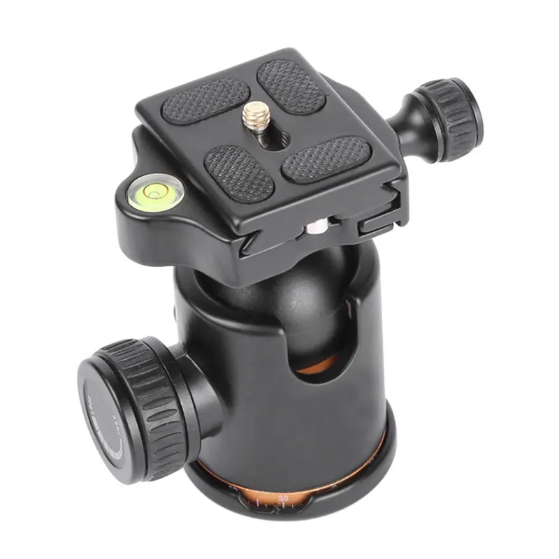 New QZSD Q02 Camera Tripod Ball Head Ballhead with Quick Release Plate 1 4 Screw Max